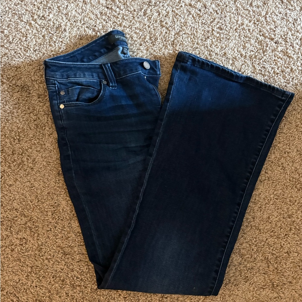 Liverpool Dark Indigo Women's Straight Leg Jeans